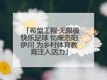 希望工程·无限极快乐足球 情暖洛阳伊川 为乡村体育教育注入活力