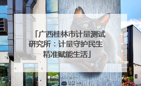 广西桂林市计量测试研究所：计量守护民生 精准赋能生活