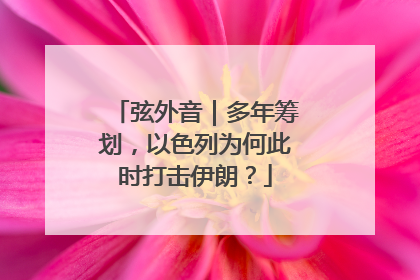 弦外音｜多年筹划，以色列为何此时打击伊朗？