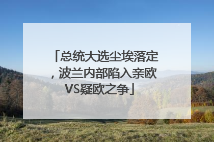 总统大选尘埃落定，波兰内部陷入亲欧VS疑欧之争