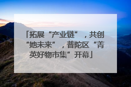 拓展“产业链”，共创“她未来”，普陀区“菁英好物市集”开幕