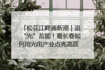 松花江畔涌新潮｜追“光”蓄能！看长春如何用光电产业点亮高质量发展新赛道