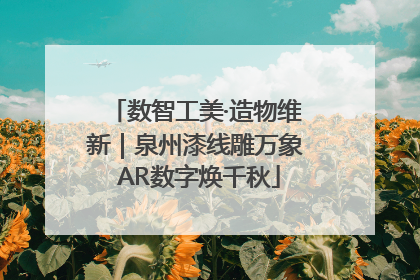 数智工美·造物维新｜泉州漆线雕万象 AR数字焕千秋
