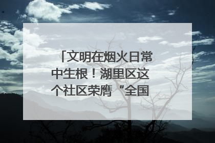 文明在烟火日常中生根！湖里区这个社区荣膺“全国文明单位”称号