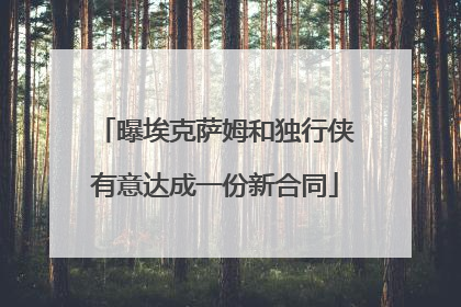 曝埃克萨姆和独行侠有意达成一份新合同