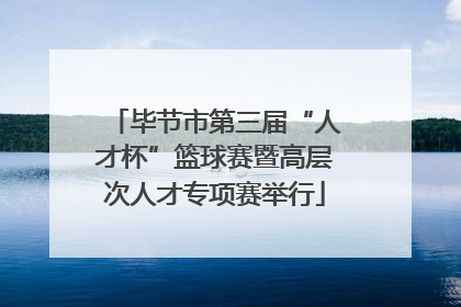毕节市第三届“人才杯”篮球赛暨高层次人才专项赛举行