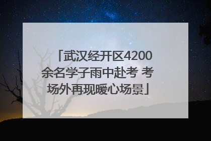 武汉经开区4200余名学子雨中赴考 考场外再现暖心场景