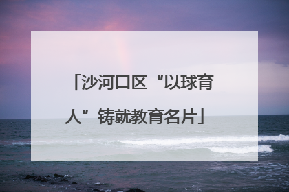 沙河口区“以球育人”铸就教育名片