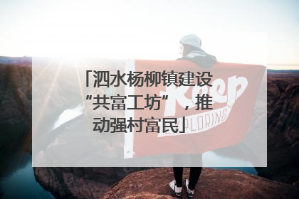 泗水杨柳镇建设“共富工坊”，推动强村富民