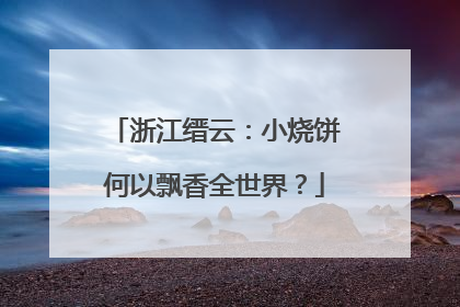 浙江缙云：小烧饼何以飘香全世界？