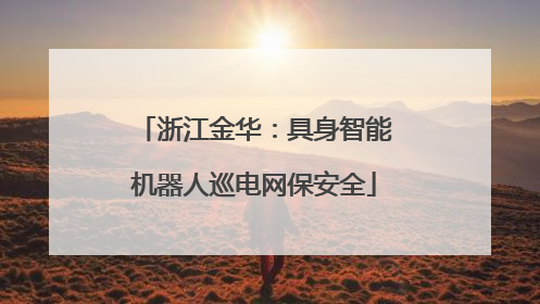 浙江金华：具身智能机器人巡电网保安全