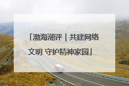 渤海潮评｜共建网络文明 守护精神家园