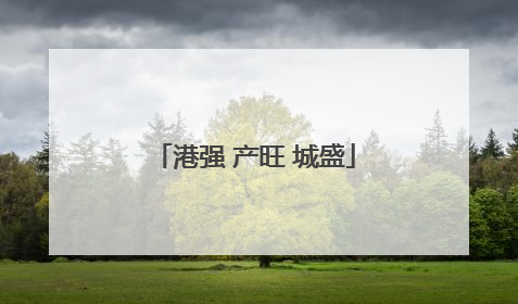港强 产旺 城盛