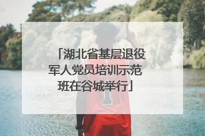 湖北省基层退役军人党员培训示范班在谷城举行