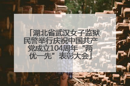 湖北省武汉女子监狱民警举行庆祝中国共产党成立104周年“两优一先”表彰大会