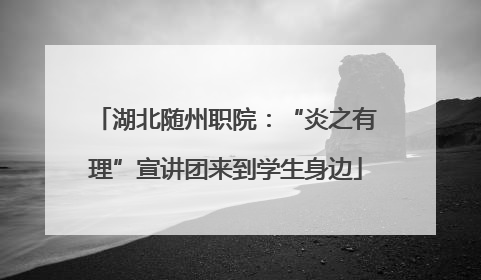 湖北随州职院：“炎之有理”宣讲团来到学生身边