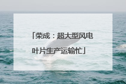 荣成：超大型风电叶片生产运输忙