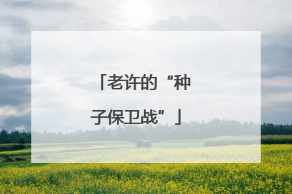 老许的“种子保卫战”