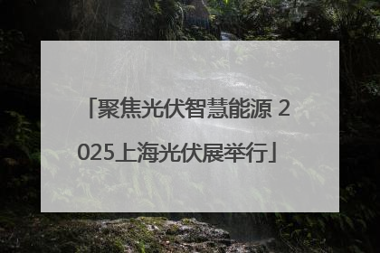 聚焦光伏智慧能源 2025上海光伏展举行