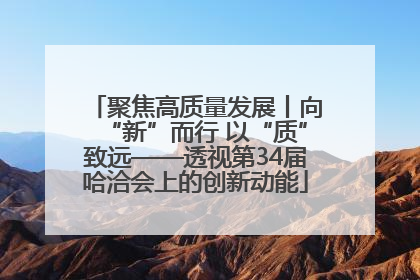聚焦高质量发展丨向“新”而行 以“质”致远——透视第34届哈洽会上的创新动能