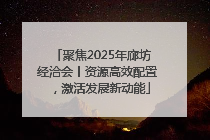 聚焦2025年廊坊经洽会丨资源高效配置，激活发展新动能