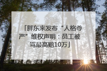 胖东来发布“人格尊严”维权声明：员工被骂最高赔10万
