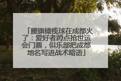 腰旗橄榄球在成都火了：爱好者蹲点抢世运会门票，俱乐部把成都地名写进战术暗语