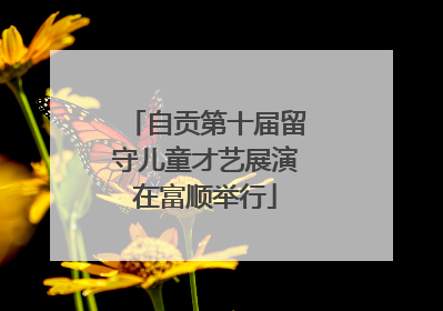 自贡第十届留守儿童才艺展演在富顺举行
