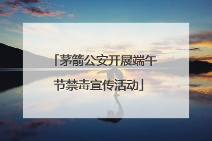茅箭公安开展端午节禁毒宣传活动
