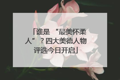 谁是 “最美怀柔人”？四大美德人物评选今日开启