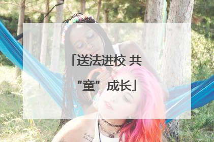 送法进校 共“童”成长