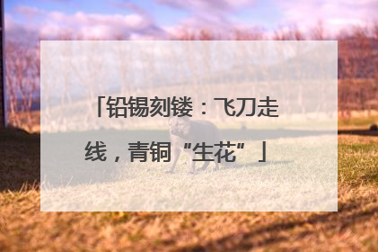 铅锡刻镂：飞刀走线，青铜“生花”