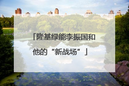 隆基绿能李振国和他的“新战场”