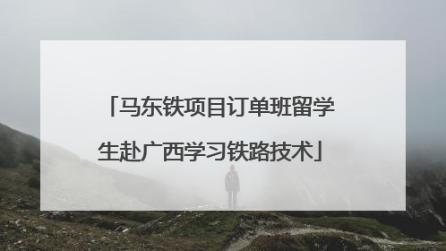 马东铁项目订单班留学生赴广西学习铁路技术