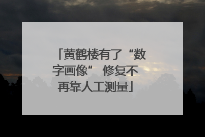 黄鹤楼有了“数字画像” 修复不再靠人工测量
