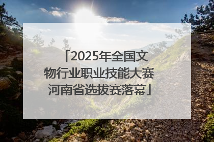 2025年全国文物行业职业技能大赛河南省选拔赛落幕