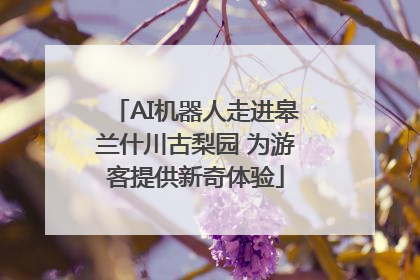 AI机器人走进皋兰什川古梨园 为游客提供新奇体验