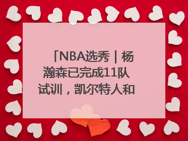 NBA选秀｜杨瀚森已完成11队试训，凯尔特人和太阳更适合他
